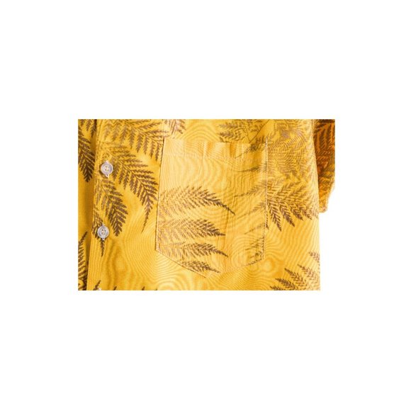 Hawaiian Shirt for Men with pocket Orange / Yellow - Picture 10 of 11